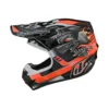 CASCO TROY LEE DESIGNS SE4 POLYACRYLITE CARB BLACK / ORANGE